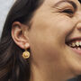 Sol Earrings Reversible 18k Gold Plated Waterproof, thumbnail 1 of 12