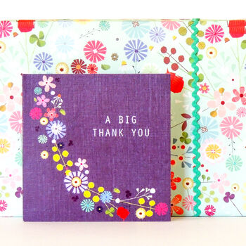 Floral Big Thank You Card, 4 of 5