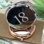 Birthday Compact Mirror In Rose Gold And Silver, thumbnail 2 of 11