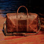 Genuine Leather Duffel With Zip Pocket, thumbnail 7 of 12