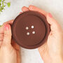 Button Drinks Pvc Coaster Gift For Sewers, thumbnail 4 of 5