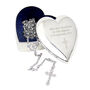 Personalised Rosary Beads And Cross Heart Trinket Box, thumbnail 5 of 5