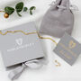9ct Gold Mother Of Pearl Clover Bracelet And Earrings Set, thumbnail 7 of 7