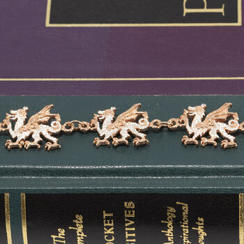 Welsh Dragon Bracelet And Earrings Set, 2 of 3