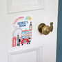 Personalised London Bus Bedroom Door Sign, thumbnail 9 of 12