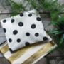 Personalised Gold Striped Or Dot Canvas Wash Bag, thumbnail 2 of 2