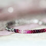 Ruby And Pyrite Silver Necklace, thumbnail 8 of 12