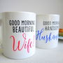 Personalised Husband And Wife Pair Of Mugs, thumbnail 1 of 5