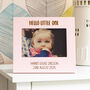 Personalised Hello Little One Pastel Photo Frame New Baby Gift, thumbnail 5 of 7