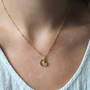 Gemstone With Meaning And Moon Charm Necklace, 2 of 12