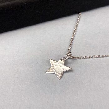 Personalised Metallic Star Map And Silver Star Necklace, 3 of 5