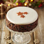 Iced Top Christmas Cake Round, thumbnail 1 of 3