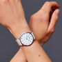 Classic Silver Vegan Leather Watch, thumbnail 2 of 12