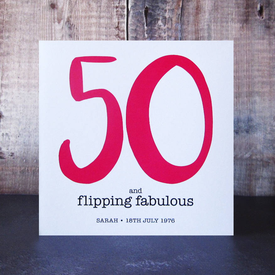 50 and flipping fabulous birthday card by mrs l cards ...