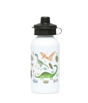Personalised Kids Dinosaur Water Bottle, 2 of 4