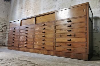 Xl Early 20th Century Haberdashery Shop Cabinet, 2 of 9