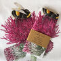 Bumble Bee And Thistle Painting Tea Towel, thumbnail 1 of 3