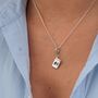 Passport Charm Necklace, Sterling Silver Or Gold Plated, thumbnail 2 of 12
