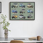 Land Rover Through The Ages Print, thumbnail 1 of 2