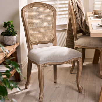 Set Of Two Loire Rattan Back Dining Chairs, 2 of 2