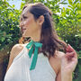 Eco Friendly Handmade Silk Skinny Scarf, thumbnail 11 of 12