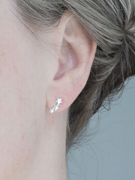 Sterling Silver 30th Birthday Stars Stud Earrings, 2 of 8
