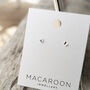 Tiny Silver Butterfly Stud Earrings, thumbnail 1 of 5