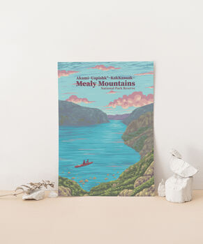 Mealy Mountains National Park Canada Travel Poster, 2 of 8