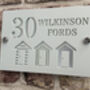 Personalised Beach Huts Design House Sign Acrylic, thumbnail 5 of 9