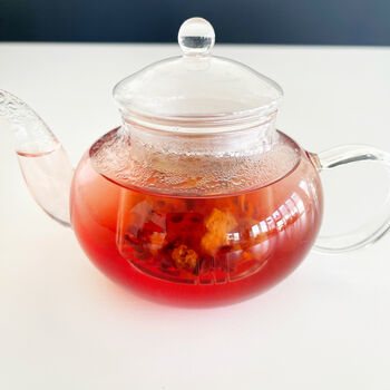 Small Clear Glass Infuser Teapot, 9 of 10