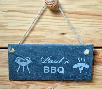 Personalised Bbq Slate Sign, 3 of 4