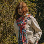 All Over Hand Painted Poppy Floral Viscose Scarf, thumbnail 3 of 3