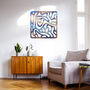 Stunning Metal Wall Art Abstract Fluid Lines Design, thumbnail 9 of 12