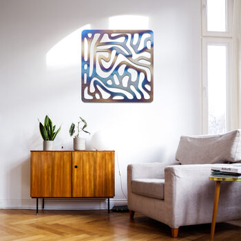 Stunning Metal Wall Art Abstract Fluid Lines Design, 9 of 12