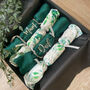 Personalised Reusable Floral Green Christmas Crackers, thumbnail 2 of 9