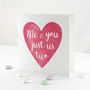 'Just Us Two' Valentine's Card, thumbnail 4 of 4