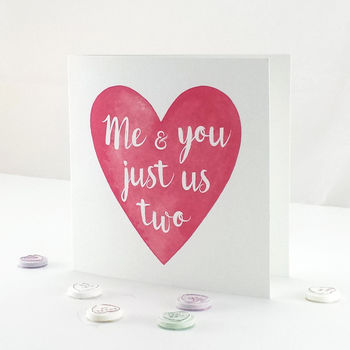 'Just Us Two' Valentine's Card, 4 of 4