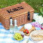 Personalised Picnic Hamper Gift For Couples Wedding Or Anniversary Present For The Home, thumbnail 1 of 11