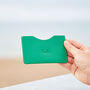 Personalised Recycled Leather Slim Card Holder, thumbnail 3 of 5
