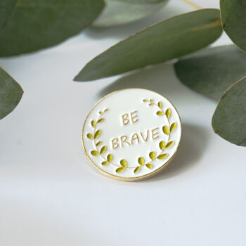 Be Brave Enamel Lapel Pin, 5 of 10