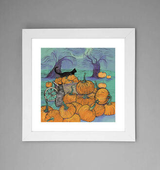 'Cats And Pumpkins' Print, 2 of 3