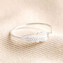 Sterling Silver Feather Ring, thumbnail 2 of 5