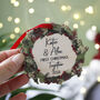 Couples First Christmas Together Hanging Decoration, thumbnail 4 of 6