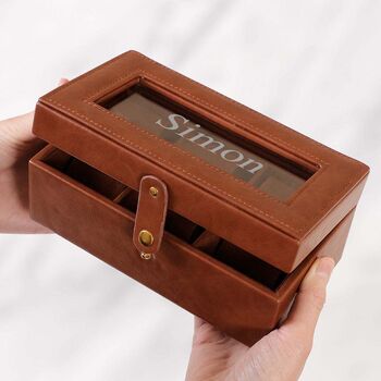Personalised Grandad's Luxury Watch Box, 4 of 6