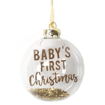 Baby's 1st Christmas Bauble By The Christmas Home | Notonthehighstreet.com