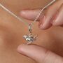 Sterling Silver Robin Charm Necklace, thumbnail 1 of 8