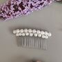 Pearl Bridal Hair Comb For Weddings, thumbnail 2 of 13