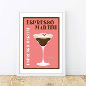Martini Cocktail Print Set, 3 of 8