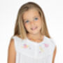 Girl's White Cotton Dragonfly Nightdress, thumbnail 1 of 5