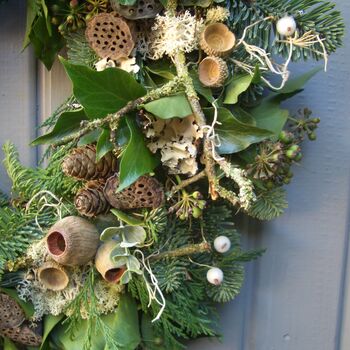 Fresh Winter Forest Christmas Door Wreath, 2 of 4